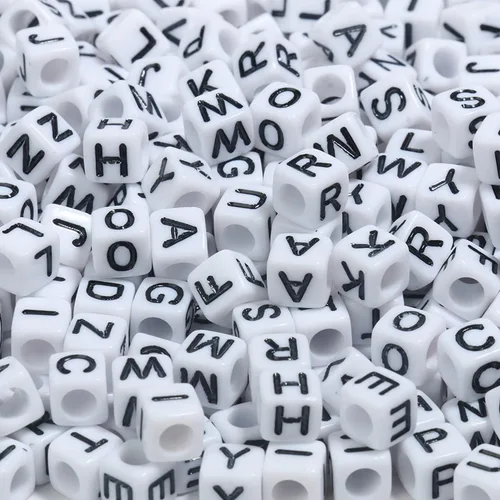Miniatura 26 de 1000 cuentas redondas blancas de números acrílicos de 0.16 x 0.27 pulgadas, figura colorida de 0-9 pulgadas, cuentas para hacer joyas y pulseras