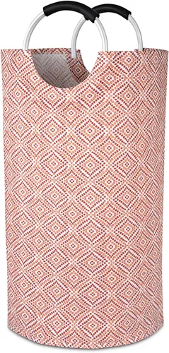 Miniatura 9 de Dalykate - Cesta de lavandería plegable de tela Oxford de 82 litros con asas para ropa, plegable y resistente al agua, cesta de ropa sucia, Blossom