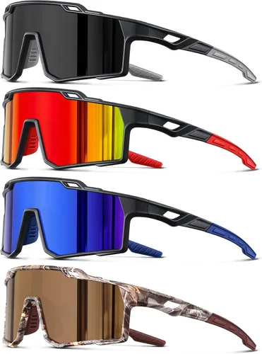 Miniatura 9 de Gafas de sol deportivas polarizadas para hombre, ciclismo, conducción, pesca, protección UV, ligeras, marco grande, gafas de bicicleta de montaña
