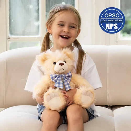 Miniatura 3 de MorisMos Oso de Peluche Relleno, Pequeño Oso de Peluche de 14'' Juguete de Peluche Regalo para Niño Niña Bebé Adolescente Adulto, Tierno Juguete
