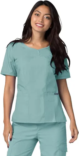 Miniatura 2 de Universal - Conjunto de pantalón y blusa para mujer, cuello en V, elásticos, de meter