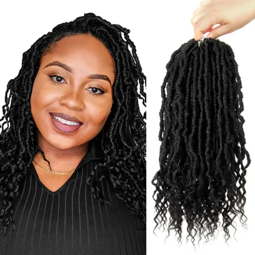 Miniatura 33 de BOHOBABE Rastas Falsas de Cabello de Ganchillo de 30 Pulgadas, Rastas Suaves Boho de Ganchillo con Puntas Rizadas, Rastas Largas de Diosa Bohemia