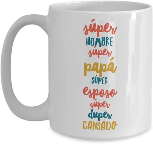Miniatura 3 de Regalo para Papa Taza de Café Padre Feliz dia del Padre Vaso, taza café divertidas, tazas personalizadas, taza de café inspiradoras, taza con Negro