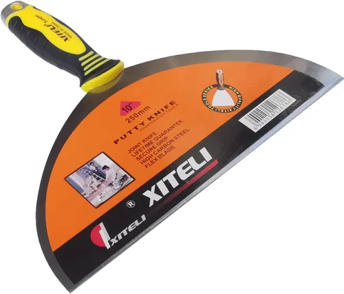 Miniatura 8 de Rascador de masilla grande de acero inoxidable de 12 pulgadas con mango ergonómico de plástico para pegar pintura, pared, piso, azulejos