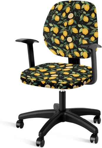 Miniatura 38 de Talayituse - Funda para silla de oficina o computadora con estampado de estrellas de playa, funda de asiento dividida elástica, extraíble y lavable