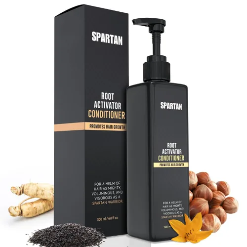SPARTAN™ Acondicionador Activador de Raíces para Hombre - Acondicionador para el Crecimiento del Cabello, Hidratante para Cabello Grueso para