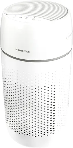 Purificador de Aire Homedics T22, Purificador de Aire de Torre 5-en-1, Filtración de Tipo HEPA 99% con Tecnología UV-C y Filtro de Olor de Carbón, 4
