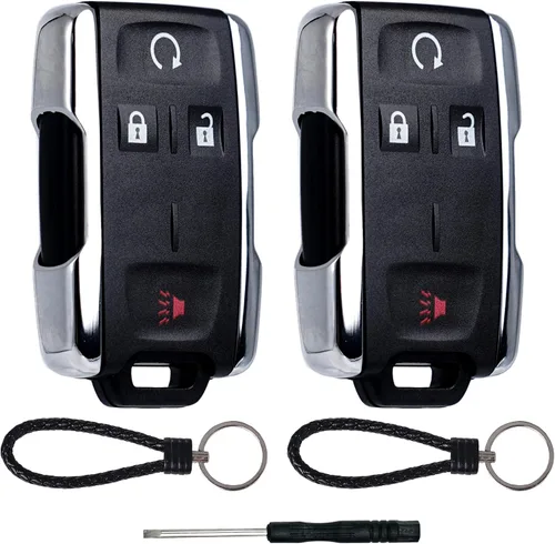 SUPALAND Carcasa de repuesto para llavero compatible con Chevy Silverado Colorado GMC Sierra Canyon 2014-2023 Control remoto de entrada sin llave de