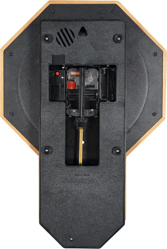 Miniatura 4 de JUSTIME Reloj de péndulo de madera maciza con carillones de estilo tradicional de escuela, con melodía de Westminster cada hora, fabricado en Taiwán