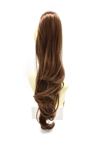 Miniatura 32 de Natural Mujeres Onduladas Chic Garra Pinza Pinza Cola de Caballo Coqueto Capa Extensión de Pelo 14" Rizado Fibra de Alta Temperatura Extensión de 1#