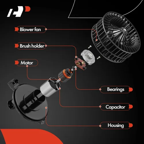 Miniatura 3 de A-Premium Conjunto de motor del ventilador de calentador HVAC compatible con vehículos Ford – Ranger 1995-1997, camioneta de cabina