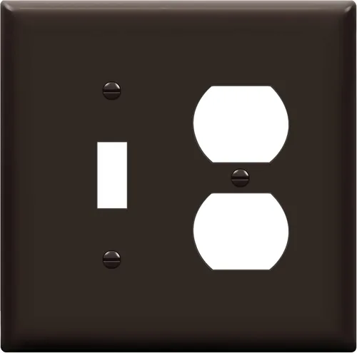 Miniatura 16 de Enerlites placas para combinación de apagador de pared, tamaño estándar, de policarbonato irrompible, color blanco, Blanco, 1