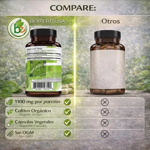 Miniatura 6 de Guanabana (Guanábana) 90 cápsulas de 1100 mg por porción, potente mezcla de ingredientes 100% naturales de primera calidad, vegetal, cultivada