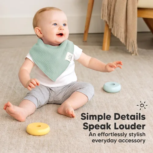 Miniatura 6 de KeaBabies - Juego de 8 baberos con bandana para bebés, niñas y niños - Baberos de algodón orgánico para babeo y dentición, recién nacidos, niños