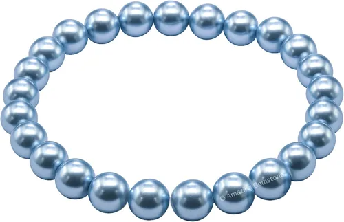 Miniatura 473 de Amazing Gemstone Pulsera de cristal para mujeres y hombres, pulsera de cristal curativo de protección, pulsera elástica con cuentas de piedras