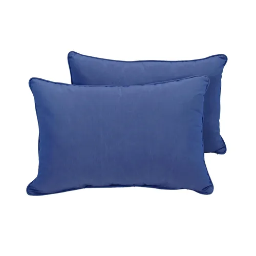 Miniatura 3 de Factory Direct Partners Presidio 13812-122 - Juego de almohadas decorativas lumbares de 12 x 20 pulgadas con ribetes para muebles