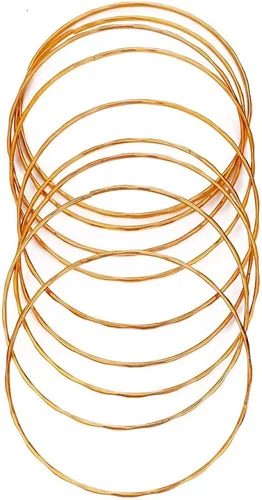Miniatura 6 de Choistily Pulseras apilables de oro para mujer, juego de pulseras multiindias para adolescentes y niñas, pulseras lisas de cable en capas, pulseras