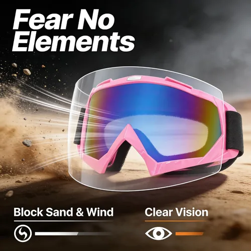 Miniatura 2 de Gafas de motocross – Resistente al viento, motocicleta, ATV, equitación, motocross, gafas de esquí para hombres, mujeres y jóvenes