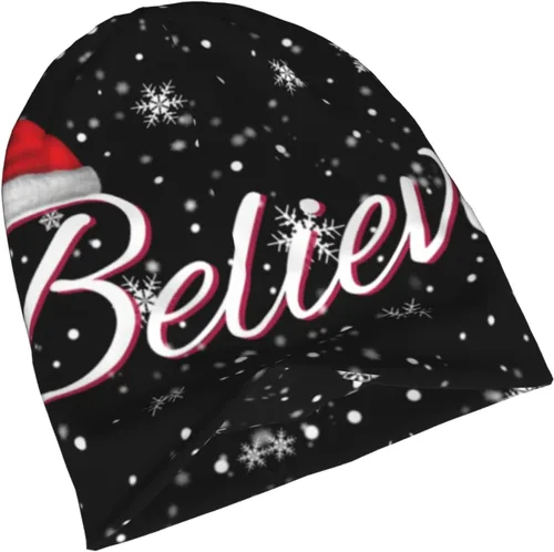 Miniatura 7 de LAIPUTER Gorro de punto de quimioterapia cerrado estándar para días festivos, gorra holgada y holgada para mujeres y hombres
