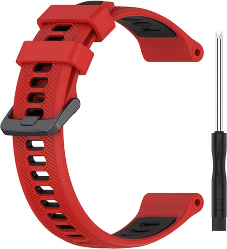 Miniatura 7 de Correa de repuesto compatible con Garmin Forerunner 965/955/945/935, Garmin Fenix 5/Fenix 6 GPS Smart Watch, correa de reloj de silicona ajustable