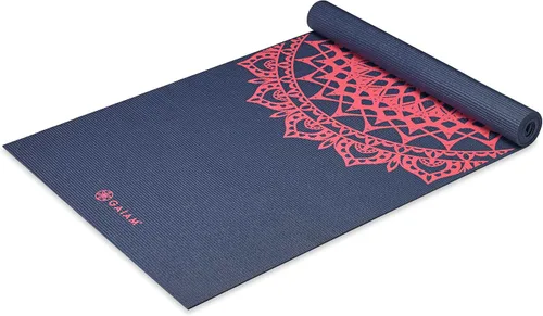 Miniatura 16 de Gaiam - Tapete de yoga con estampado, antideslizante para ejercicio y fitness para todo tipo de yoga, pilates y ejercicios en el suelo Marea
