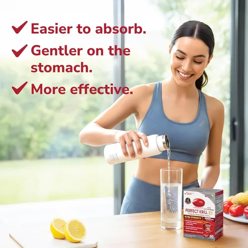 Miniatura 8 de LABO Nutrition Perfect Krill EX, 1000 mg de aceite de krill antártico Omega 3 EPA DHA, los fosfolípidos más altos (más del 56%) con colina