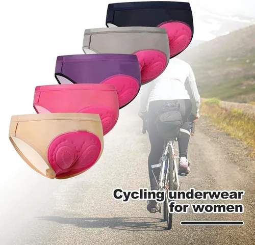 Miniatura 2 de Ropa interior de ciclismo acolchada 3D, pantalones cortos de ciclismo, ropa interior absorbente para mujer ciclismo
