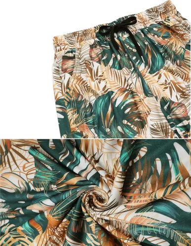 Miniatura 6 de Daupanzees Conjunto de camisa de 2 piezas para hombre, conjunto casual de manga corta para verano