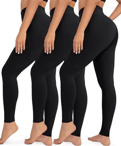 Miniatura 23 de VALANDY Leggings de cintura alta para mujer, elásticos, control de abdomen, entrenamiento, correr, yoga, pantalones, tallas regulares y grandes