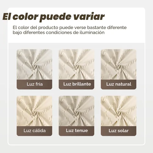 Miniatura 6 de Cortina de ducha bohemia beige de 72 x 72 pulgadas, moderna cortina de ducha estilo granja, bohemio, elegante, con textura de cheurón, cortinas
