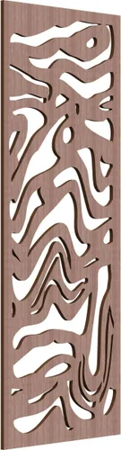 Miniatura 161 de 9 3/8"W x 24 3/8"H x 1/4"T Northfield Decorativos Paneles de Pared de Madera Calado, Abedul