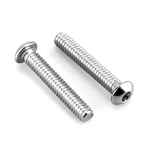 Miniatura 17 de Tornillos de cabeza de enchufe de 3/8-16 x 1 botón, acero inoxidable 304 18-8, rosca completa, rosca gruesa UNC, accionamiento hexagonal Allen, 5