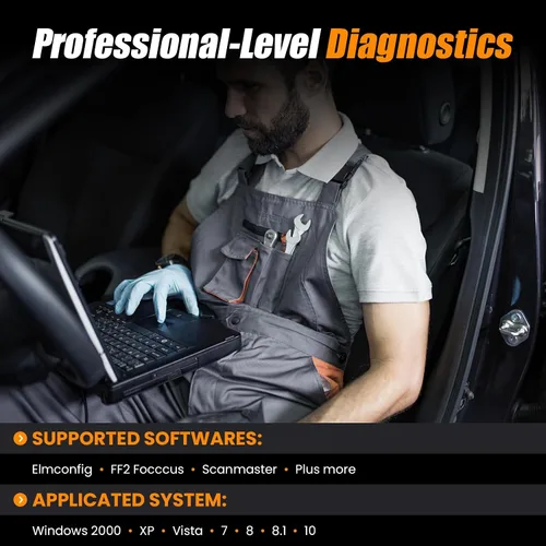 Miniatura 4 de ELMconfig ELM327 OBD2 Adaptador USB para Windows, herramienta de codificación de diagnóstico de escáner OBD2 con interruptor MS-CAN/HS-CAN