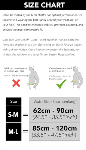 Miniatura 5 de Cinturón de correr Fitgriff® para hombres y mujeres - Bolso de jogging seguro para teléfono, llaves y elementos esenciales - Para todos los Blanco