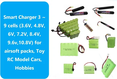 Miniatura 4 de Delta Peak Detection NiMH/NiCd Cargador de batería 3.6V-10.8V Baterías de Airsoft, Coche RC, camión RC, pistola de aire, aviones RC