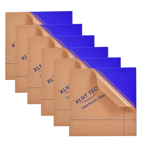 Miniatura 9 de 6 PCS Láminas de Plástico Acrílico Fundido Negro Opaco (no Transparente) de 8 x 8 Pulgadas (.118" de Grosor), para Letreros, Proyectos de Bricolaje.