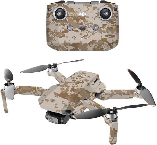 Miniatura 6 de MightySkins Compatible con DJI Mini 2 Dron portátil – Camuflaje rojo Funda protectora de vinilo duradera y única Fácil de aplicar, quitar