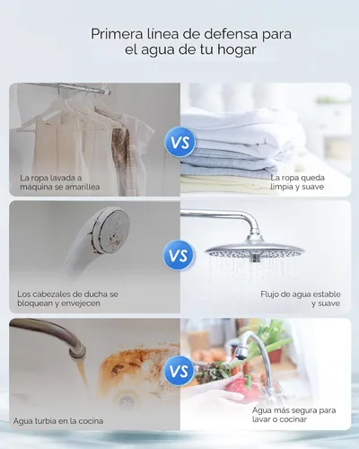 Miniatura 6 de Waterdrop - Filtro de agua para la casa, con filtro de carbono y de sedimentos de 5 etapas, reduce el plomo, el cloro, el olor y el sabor, 2 etapas