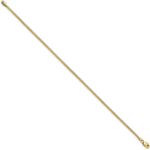 Miniatura 2 de IceCarats Pulsera de cadena Franco de oro amarillo de 14 quilates de 0.039 in
