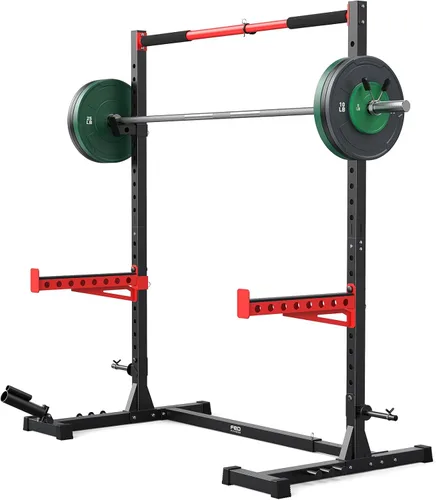 Miniatura 16 de FLYBIRD SR1 - Estante para sentadillas con barra de dominadas, estante de potencia multifuncional ajustable, soporte de sentadillas de ancho
