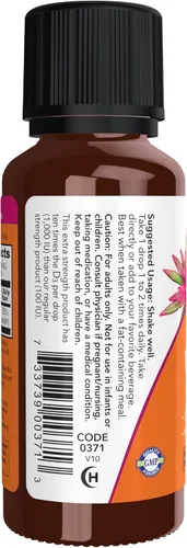 Miniatura 3 de NOW Foods Suplementos, Vitamina Líquida D-3, Fuerza Extra, Apoyo Estructural*, 1 Onza Líquida