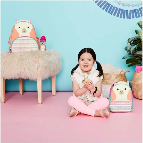 Miniatura 6 de Skip Hop - Mochila para preescolar, colección Zoo, para niños pequeños de 3 a 4 años, diseño de llama