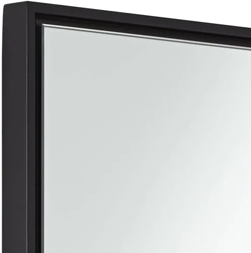 Miniatura 3 de Uttermost Andrew - Espejo de pared rectangular decorativo para tocador, moderno, marco de metal, ultra delgado, cristal flotante de 24 pulgadas
