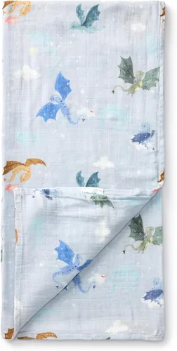 Miniatura 13 de Loulou Lollipop – Manta suave de muselina para bebé, manta de recepción premium, manta envolvente para bebe de 47" x 47" para niñas y niños Safari