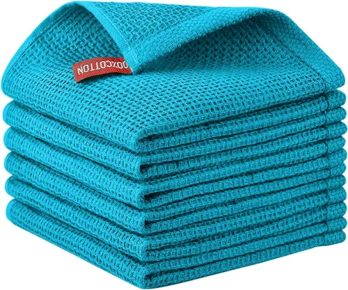 Miniatura 101 de Nialnant - Toalla de cocina 100% algodón, tejido gofre, suave, absorbente y de secado rápido, toallas para secar platos, trapos de limpieza - Multi