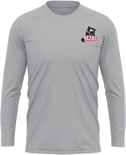 Miniatura 127 de Camisa deportiva de manga larga oficial de la NCAA Collegiate para hombre, con logotipo en el pecho izquierdo, colección Athletic Heather