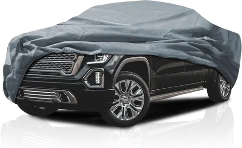 Miniatura 8 de Cubierta semi personalizada de 5 capas para camioneta GMC Sierra 1500 2017-2026 doble cabina de 6.6 pies, protección para todo tipo de clima