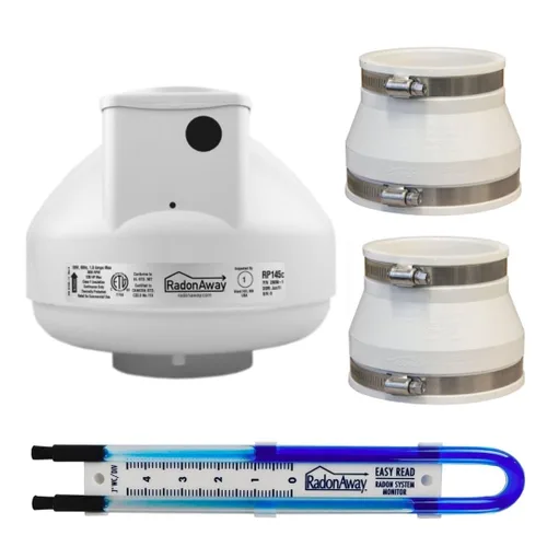 Miniatura 6 de RadonAway Ventilador de radón RP145c P/N 23030-1 Diámetro de entrada/salida de 4,5