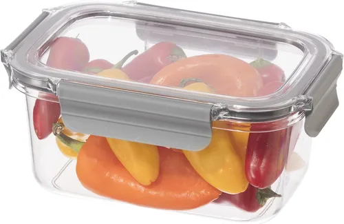 Miniatura 8 de Oggi Clarity - Contenedor hermético para almacenamiento de alimentos a prueba de fugas, ultra transparente, sin BPA, recipiente sellable con tapa