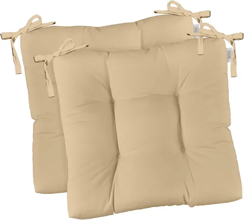 Miniatura 5 de RSH DECOR Juego de 2 cojines de asiento para silla de comedor para interiores y exteriores, 16 x 16 x 2 pulgadas, color a elegir